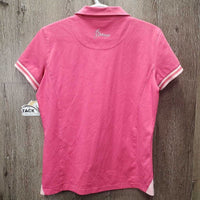 SS Polo Shirt, 1/3 Button Up *vgc, mnr seam rubs, fading & puckers