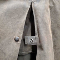 Full Length "Low Rider" Oilskin *vgc/xc, mnr rubs, dust & hair