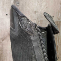 Synthetic Dress Boots, Zips *gc/fair, BROKEN LEFT ZIP, mnr dirt, creases, Threads: R