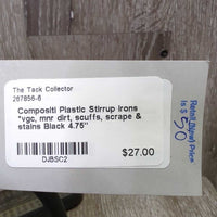 Plastic Stirrup Irons *vgc, mnr dirt, scuffs, scrape & stains