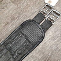 Neoprene Nylon Web Girth, 1x els *vgc, clean, seams: mnr hair & residue