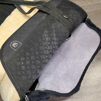 "Iberica Plus" Sheepskin Bareback Pad, raised ends, Carry/Storage Bag *like new, v.mnr dust, older?