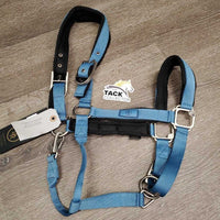 Mesh Padded Nylon Halter, adj, snap, tag, bag *new
