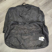 Nylon Blanket Storage Bag, Zipper Top *fair, cracking lining, dirt, torn/iunstitched seams, smells musty, burn?holes