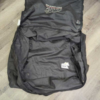 Nylon Blanket Storage Bag, Zipper Top *fair, cracking lining, dirt, torn/iunstitched seam, smells musty
