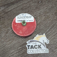 Round Rubber Safety Cork Cleaner, cap *vgc/xc, clean, scrapes, scratches, faded