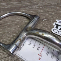 Thin Curved D Ring Snaffle Bit *gc, dirty, scuffs, residue