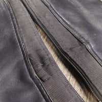 Synthetic Half Chaps, Back Zips *gc, clean & mnr dirty, rubs, pills & hair, v.puckered/stretched elastic