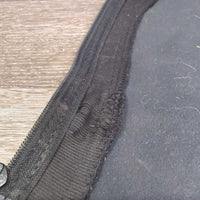 Synthetic Half Chaps, Back Zips *gc, clean & mnr dirty, rubs, pills & hair, v.puckered/stretched elastic