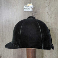 DISPLAY ONLY - NOT FOR RIDING USE *Velvet Hunt Helmet, box *new , older