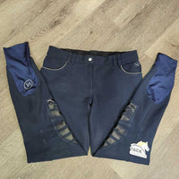 Schooling Euroseat Breeches *gc, pilly inside, seat: rubs, pulled seam, snags, rubs, faded?