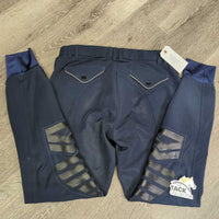 Schooling Euroseat Breeches *gc, pilly inside, seat: rubs, pulled seam, snags, rubs, faded?