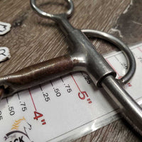 #751 Sweet Iron Double Jointed Western Bit, Dog Bone, Center Roller *vgc, clean, rubs, residue