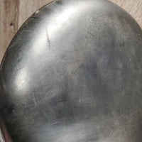 17.5 Adj *XW *6.75" Schleese Heike Kemmer Dressage Saddle, Navy Fleece Lined Schleese Cover, Xlg Front Velcro Blocks, Rear Gusset Panels, Cutback Shoulders, Wool Flocking, Flaps: 17"L x 12"W Serial #1362180813 3 RW SR 17.5