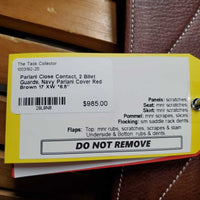 17 XW *6.5" Pariani Close Contact, 2 Billet Guards, Navy Pariani Cover, Med Front & Back Blocks, Wool Flocking, Rear Gusset Panels, Flaps: 14.5"L x 13.5"W Serial #: 109 12 88