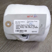 4 Fleece Polos, mesh laundry bag, bag *2: new, 2: clean, clumpy, rubs