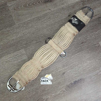 27 String Mohair Cinch, 2x D Rings *gc, clean, v.hairy, stains, rubs