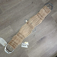27 String Mohair Cinch, 2x D Rings *gc, clean, v.hairy, stains, rubs