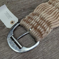 27 String Mohair Cinch, 2x D Rings *gc, clean, v.hairy, stains, rubs
