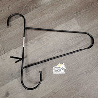 Portable Stall Mount Wire - Metal Saddle Rack *gc, rubs, scratches, peeled spots