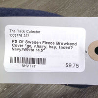 Fleece Browband Cover *gc, v.hairy, hay, faded?