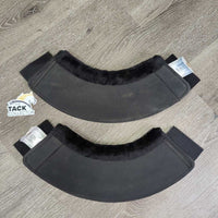 Wrap Around Bell Boots, Fleece Tops, velcro, bag, tag *xc/like new, mnr dust?dirt & linty