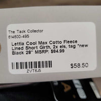 Cotton Fleece Lined Dressage - Short Girth, 2x els, tag *new