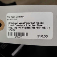 Weatherproof Fleece Lined Quarter - Exercise Sheet , bag, tag *new