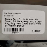 Soft Mesh Fly Sheet, Full Neck, Belly, Tail, 2 Legs, Bag, Tag *new