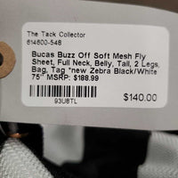 Soft Mesh Fly Sheet, Full Neck, Belly, Tail, 2 Legs, Bag, Tag *new