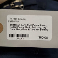 Soft Shell Fleece Lined, Rolled Fleece Neck, Tail, bag, tag *new