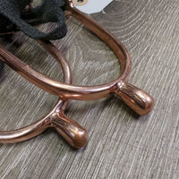 Pr Round End Spurs, Braided Nylon Spur Straps *vgc, clean, mnr stains, scuffs, scratches & rubs