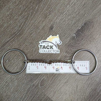 Thin Single Twisted Wire Sweet Iron Western v.fine Loose Ring Bit *gc, residue, bent ring