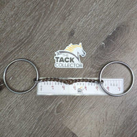 Thin Single Twisted Wire Sweet Iron Western v.fine Loose Ring Bit *gc, residue, bent ring