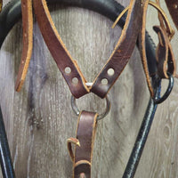 Rick Wheat Noavel Noseband & Leather Headstall, info DVD *xc/like new, mnr stains & scuffs