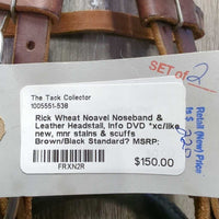 Rick Wheat Noavel Noseband & Leather Headstall, info DVD *xc/like new, mnr stains & scuffs