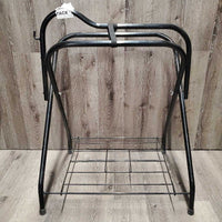 Folding Metal Saddle Rack, metal bottom rack *gc, dirty, scratches