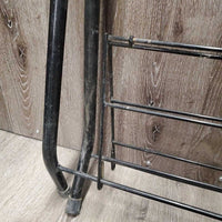 Folding Metal Saddle Rack, metal bottom rack *gc, dirty, scratches