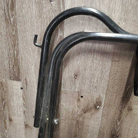 Folding Metal Saddle Rack, metal bottom rack *gc, dirty, scratches