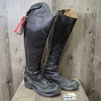 Dress Boots, zips *gc, v.dirty, rubs, stretched els, holey/torn edges, faded