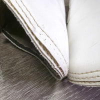 Closed Boots, velcro *fair, clean, older, v.stained, rubbed/torn edges, undone stitching, dingy, discolored, older