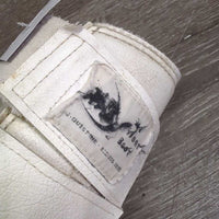 Closed Boots, velcro *fair, clean, older, v.stained, rubbed/torn edges, undone stitching, dingy, discolored, older