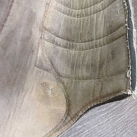 Closed Boots, velcro *fair, clean, older, v.stained, rubbed/torn edges, undone stitching, dingy, discolored, older