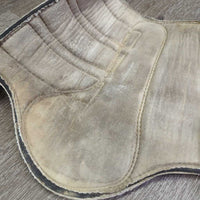 Closed Boots, celcro *fair, clean, older, v.stained, rubbed/torn edges, undone stitching, dingy, discolored, older