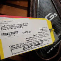 18" *MW 5" CWD 2Gs Close Contact, 2 Billet Guards, Yellow Amerigo Saddle Cover, Sm Front & Back Blocks, Foam Panels, Flaps: 15.5"L x 15"W Serial #: SE25 S3 TR 4C PL PA 206 905 RT 1646570