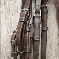 Rsd Padded Monocrown Bridle, Anatomical Noseband, Rubber Web Reins, bling *vgc, clean, mnr scrapes, rubs, dirt & scuffs