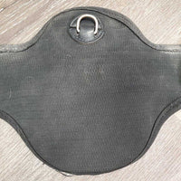 Elastic & Padded Neoprene Short Belly Girth, keepers *fair, v.torn, breaking & stretched elastic, cracking padding, film, stainm dirt