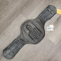 Elastic & Padded Neoprene Short Belly Girth, keepers *fair, v.torn, breaking & stretched elastic, cracking padding, film, stainm dirt