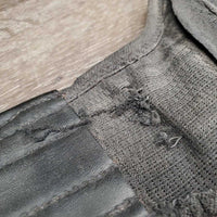 Elastic & Padded Neoprene Short Belly Girth, keepers *fair, v.torn, breaking & stretched elastic, cracking padding, film, stainm dirt