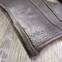 Leather Half Chaps, Back Zipper *xc/like new, clean & mnr dirty